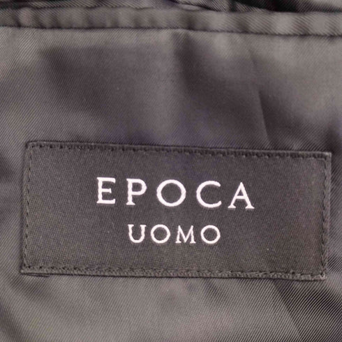 エポカウォモ Epoca uomo パイピングレザー テーラードジャケット メンズ JPN:48
