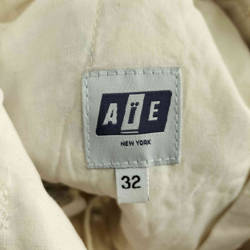 エーアイイー AiE ボタニカル柄 1タックワイドパンツ メンズ 32