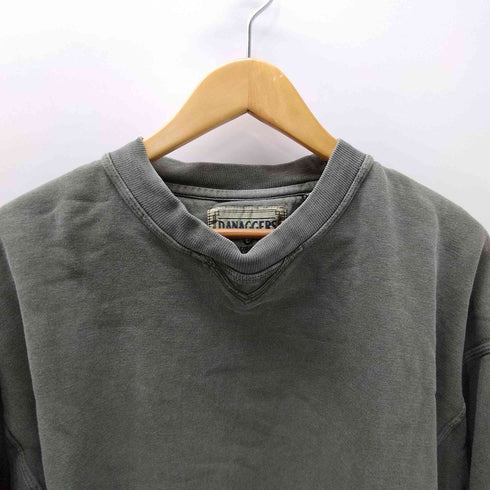 DANAGGERS 前V ガゼット クルーネックスウェット メンズ import:L
