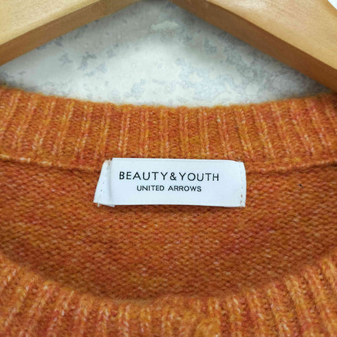 ビューティーアンドユースユナイテッドアローズ BEAUTY & YOUTH UNITED ARROWS 袖透かし編みクルーネックニットカーディガン レディース