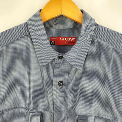 ステューシー Stussy 90-2000s OLD チェック ワークシャツ メンズ import:L