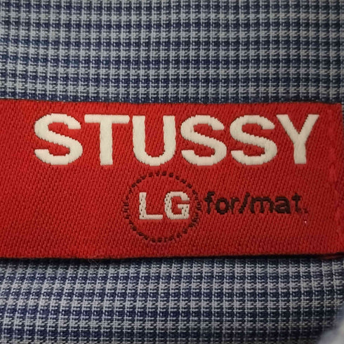 ステューシー Stussy 90-2000s OLD チェック ワークシャツ メンズ import:L