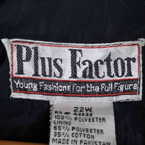 Plus Factor スカーフ柄ジップブルゾン メンズ 22W
