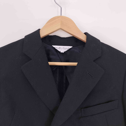 ローブドシャンブルコムデギャルソン robe de chambre COMME des GARCONS AD2003 03AW 星柄 エンボス加工 燕尾 ジャケット レディース JPN:M