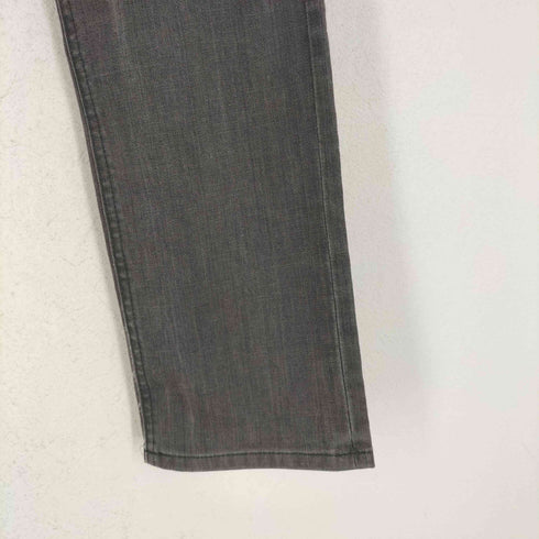 バーバリーブラックレーベル BURBERRY BLACK LABEL ボタンフライブラックデニムパンツ メンズ 70