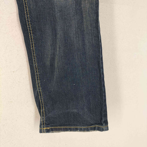 バック刺繍デザインフレアデニムパンツ Y2K レディース