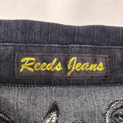 REEDS JEANS スパンコール&ビジュー装飾デニムジャケット Y2K レディース L