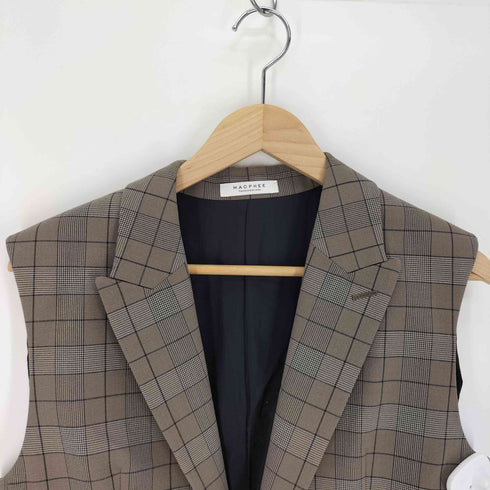 マカフィー MACPHEE ストレッチポプリン ラペルカラージレ レディース JPN:36