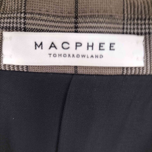 マカフィー MACPHEE ストレッチポプリン ラペルカラージレ レディース JPN:36