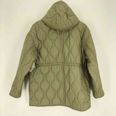 ザラ ZARA 撥水加工入りフード付きパフジャケット レディース import:M
