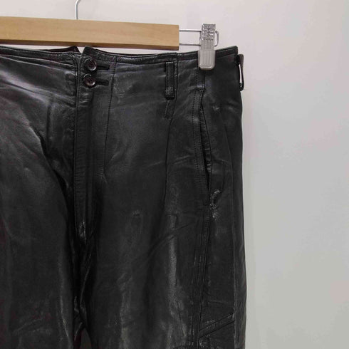 ムッシュ二コル MONSIEUR NICOLE 80-90S 初期タグ シープレザー シンチバック ジョッパーズ パンツ メンズ JPN:M