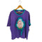 チャールズジェフリーラバーボーイ CHARLES JEFFREY LOVERBOY フリルプリント パッチ クルーネック半袖Tシャツ メンズ L