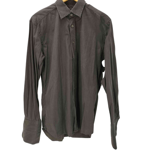 プラダ PRADA イタリア製 ダブルカフス ワイドカラー L/S シャツ メンズ 38/15