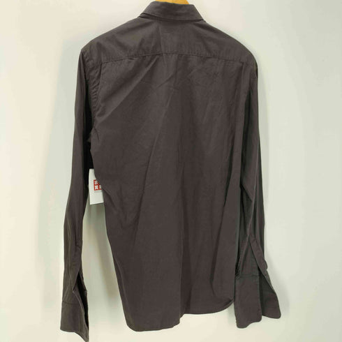 プラダ PRADA イタリア製 ダブルカフス ワイドカラー L/S シャツ メンズ 38/15