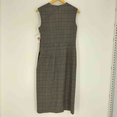 トゥモローランドコレクション TOMORROWLAND collection グレンシャーク ウエストタックワンピース レディース JPN:36