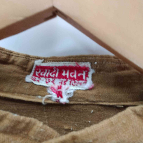 Indian Vintage Khadi Bhavan インディアン カスリ プルオーバー グランパ シャツ メンズ