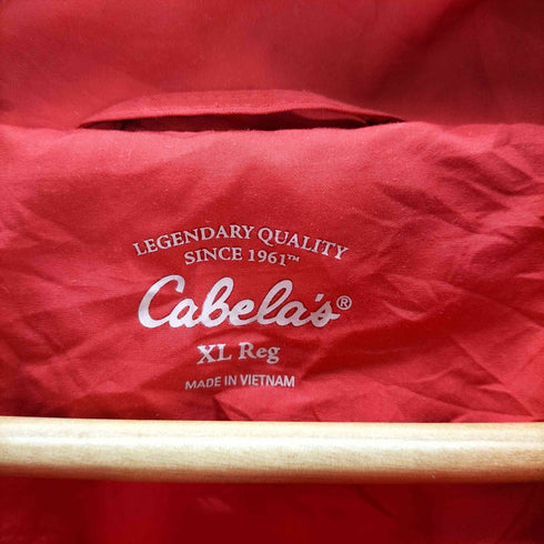 カベラス Cabela's 00S 裏地メッシュ 企業ロゴ 刺繍 アーム デタッチャブル ハーフジップ プルオーバー 裾ドローコード メンズ import:XL