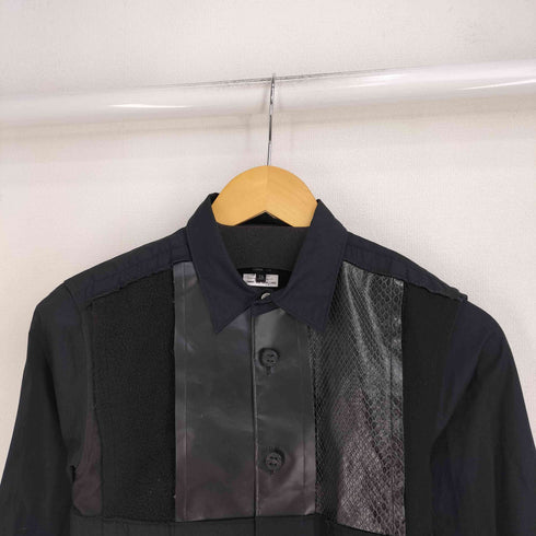 コムデギャルソンオムプリュス COMME des GARCONS HOMME PLUS AD2012 クロコ 異素材切替 L/S シャツ メンズ JPN:XS