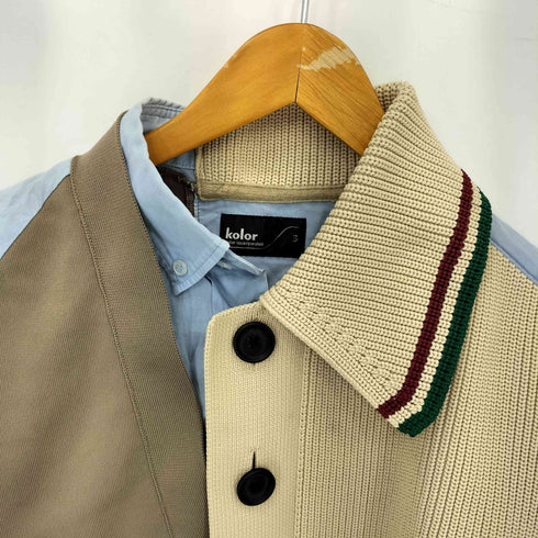 カラー kolor ニット ドッキングシャツ メンズ 3