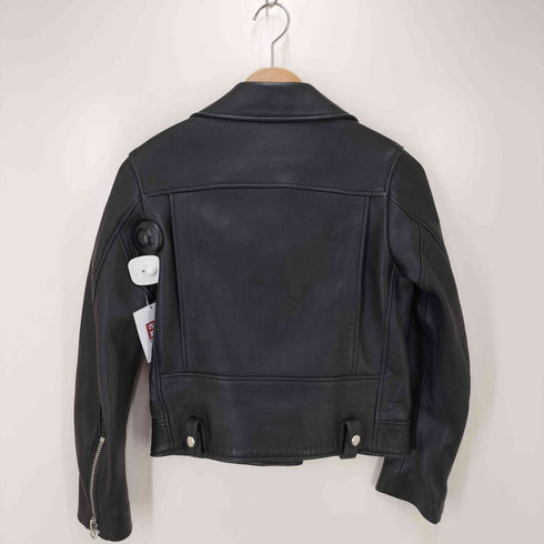 アクネストゥディオズ ACNE STUDIOS MOCK ラムレザー ダブルライダースジャケット レディース 34