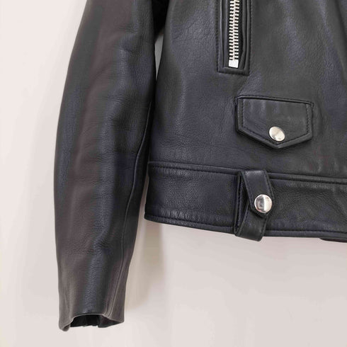 アクネストゥディオズ ACNE STUDIOS MOCK ラムレザー ダブルライダースジャケット レディース 34