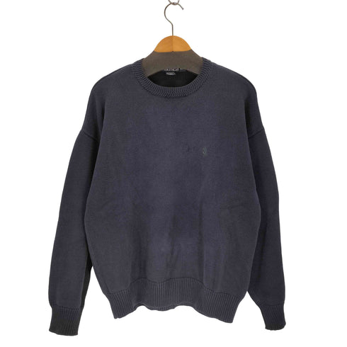ノーティカ NAUTICA 90S ロゴ刺繍クルーネックコットンニット メンズ JPN:XL