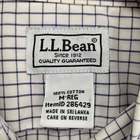 エルエルビーン L.L.Bean 00s WRINKLE FREE SLIGHTLY FITTED チェック ボタンダウンシャツ メンズ import:M