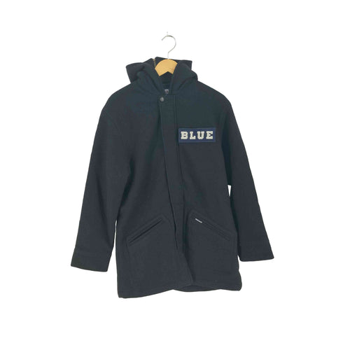 ブルーブルー BLUE BLUE ワッペン付き シュリンクウール カデットコート メンズ JPN:3