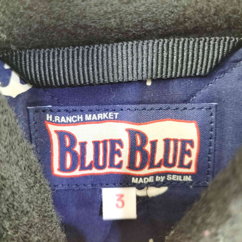 ブルーブルー BLUE BLUE ワッペン付き シュリンクウール カデットコート メンズ JPN:3