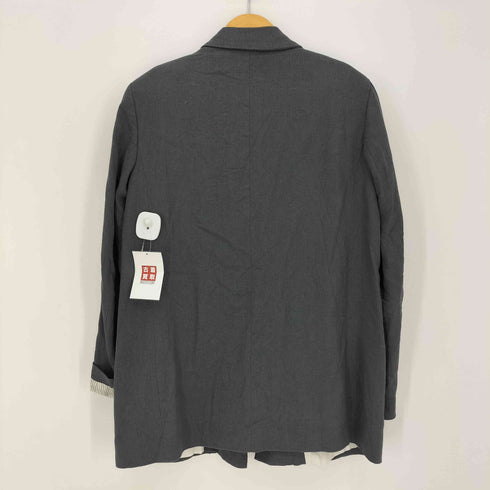 ザラ ZARA プリントカフス リネンブレザー レディース import:M