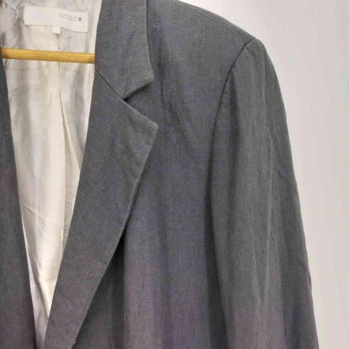 ザラ ZARA プリントカフス リネンブレザー レディース import:M