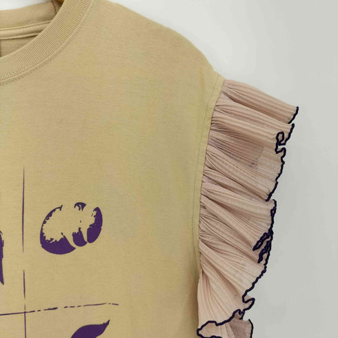 ノントーキョー NON TOKYO 24ss フリルスリーブTシャツ レディース FREE