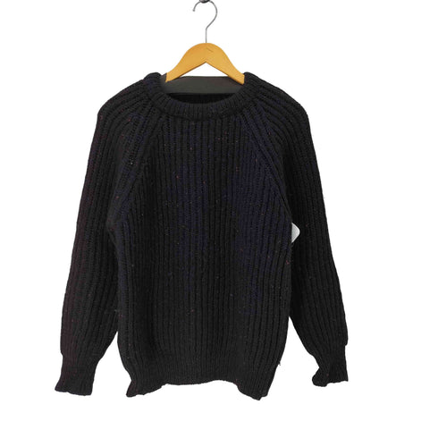 THE BRITISH WOOL COLLECTION UK製 ネップ ウール100% ニット メンズ UK 36/38