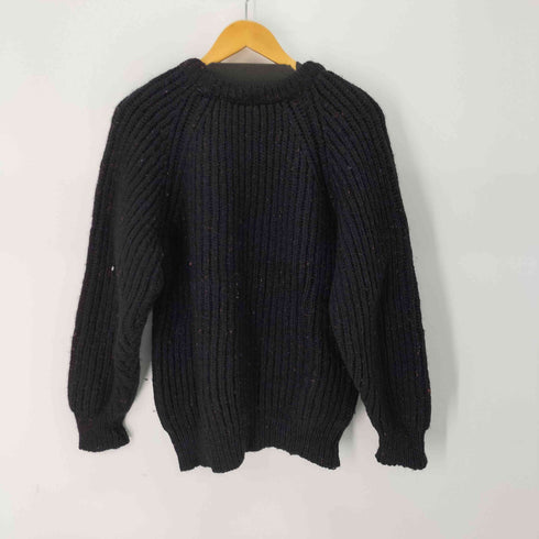 THE BRITISH WOOL COLLECTION UK製 ネップ ウール100% ニット メンズ UK 36/38