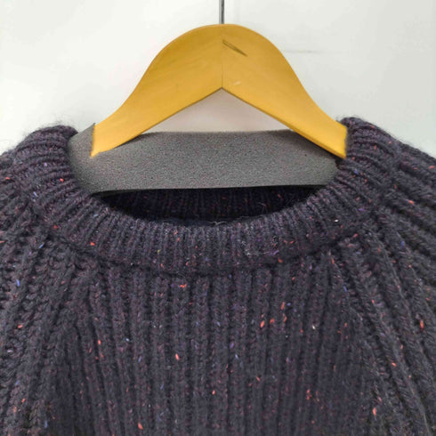 THE BRITISH WOOL COLLECTION UK製 ネップ ウール100% ニット メンズ UK 36/38