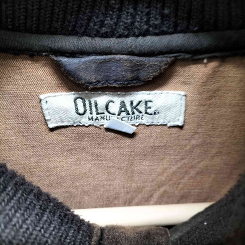 OILCAKE リブ切替 コーティング ハイネック ウエスタン シャツジャケット メンズ import:M