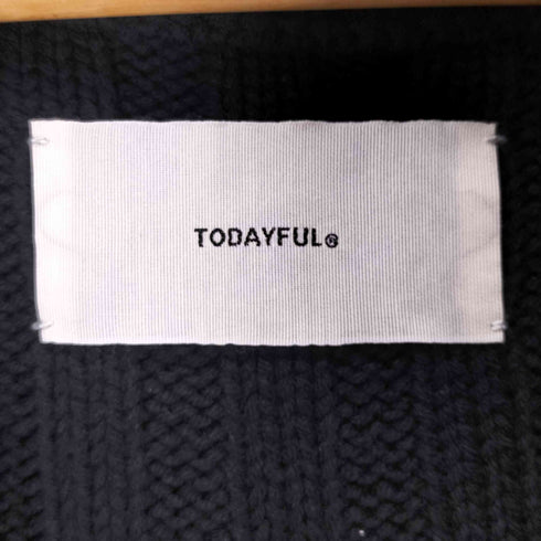 トゥデイフル TODAYFUL バックスリットクロップドニット レディース F