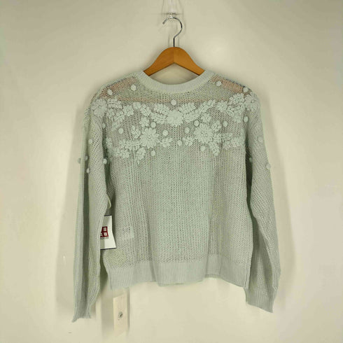 サマンサモスモス samansa Mos2 kazumi リネン花刺繍2WAYニット レディース FREE