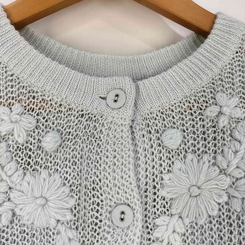 サマンサモスモス samansa Mos2 kazumi リネン花刺繍2WAYニット レディース FREE