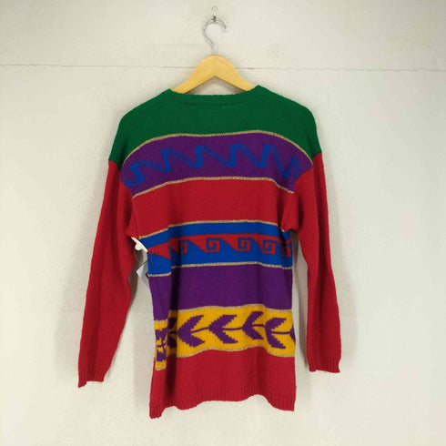 ピエールカルダン pierre cardin ラメデザインマルチカラークルーネックニット メンズ M