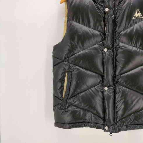 ルコック スポルティフ le coq sportif ロゴ刺繍 スナップボタン ジップアップ ダウン ベスト メンズ import:L