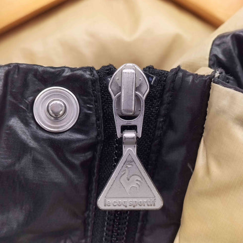 ルコック スポルティフ le coq sportif ロゴ刺繍 スナップボタン ジップアップ ダウン ベスト メンズ import:L