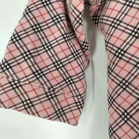 バーバリーブルーレーベル BURBERRY BLUE LABEL ホース刺繍 ノバチェック 半袖スウェット レディース import:M