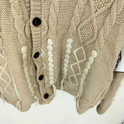 アモク AMOK Fake Cardigan フェイク ケーブルデザイン カーディガン メンズ JPN:M