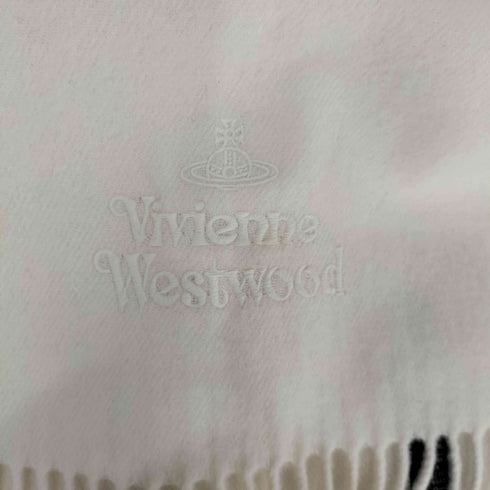 ヴィヴィアンウエストウッド Vivienne Westwood ロゴ刺繍 ウールマフラー レディース