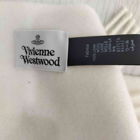 ヴィヴィアンウエストウッド Vivienne Westwood ロゴ刺繍 ウールマフラー レディース