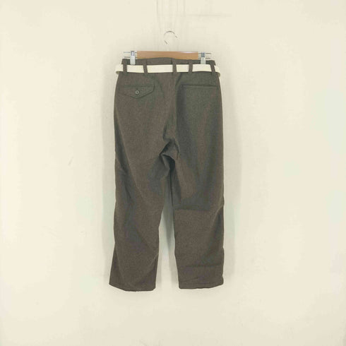 マスターアンドコー MASTER&CO. LONG WIDE WOOL PANTS ベルト付き ウール パンツ メンズ JPN:XS
