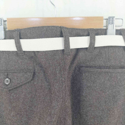 マスターアンドコー MASTER&CO. LONG WIDE WOOL PANTS ベルト付き ウール パンツ メンズ JPN:XS