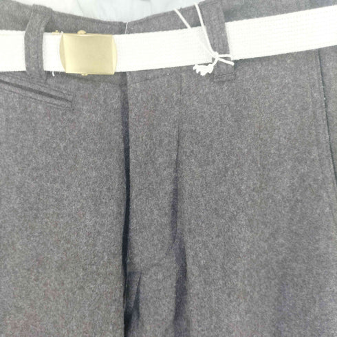 マスターアンドコー MASTER&CO. LONG WIDE WOOL PANTS ベルト付き ウール パンツ メンズ JPN:XS