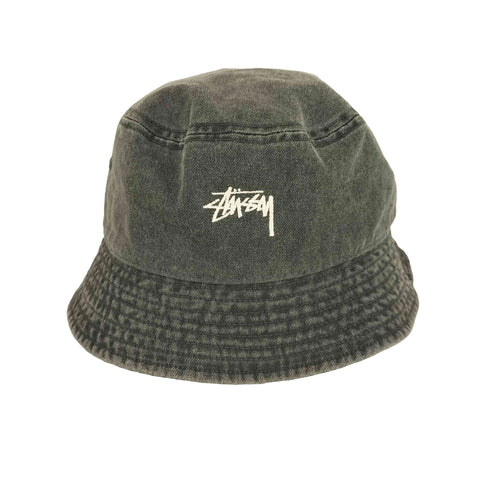 ステューシー Stussy ロゴ刺繍 バケットハット メンズ L